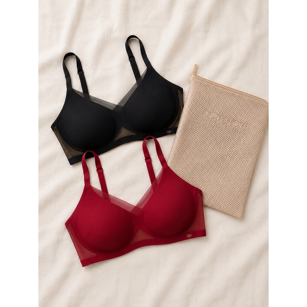 HONEYLOVE‎ CrossOver Wireless Bra Bundle & Travel Bag